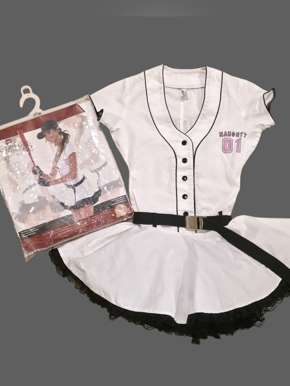 Forplay Fantasy League Baseball Costume S/M + Petticoat